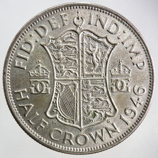 1946 George VI Silver Half - Crown Coin | Fine Collectable Grade