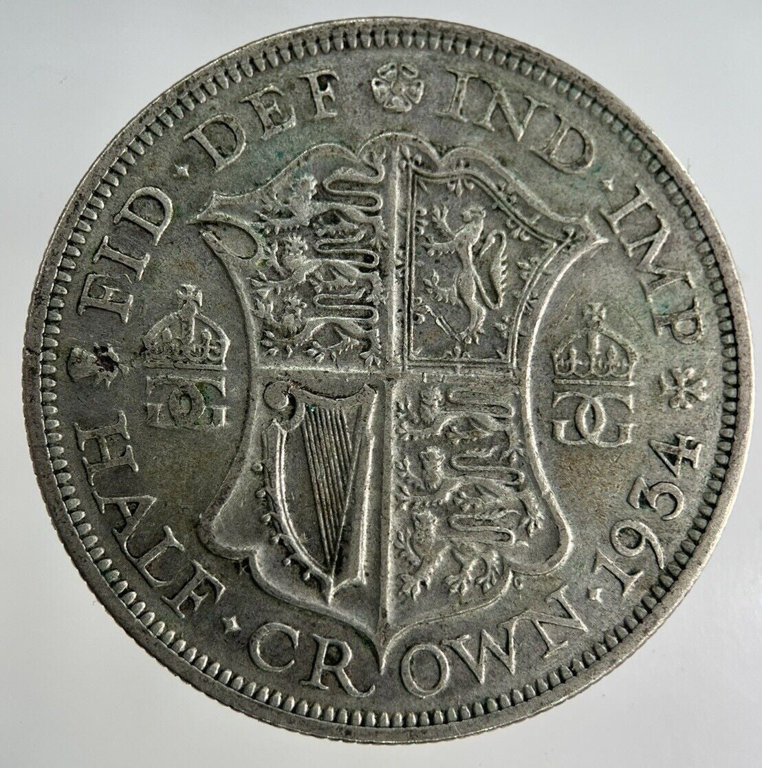 1934 George V Half-Crown Silver Coin | Fine Collectable Grade