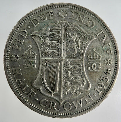 1934 George V Half-Crown Silver Coin | Fine Collectable Grade