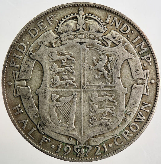 1921 George V Half - Crown Silver Coin | Collectable Grade | a8126