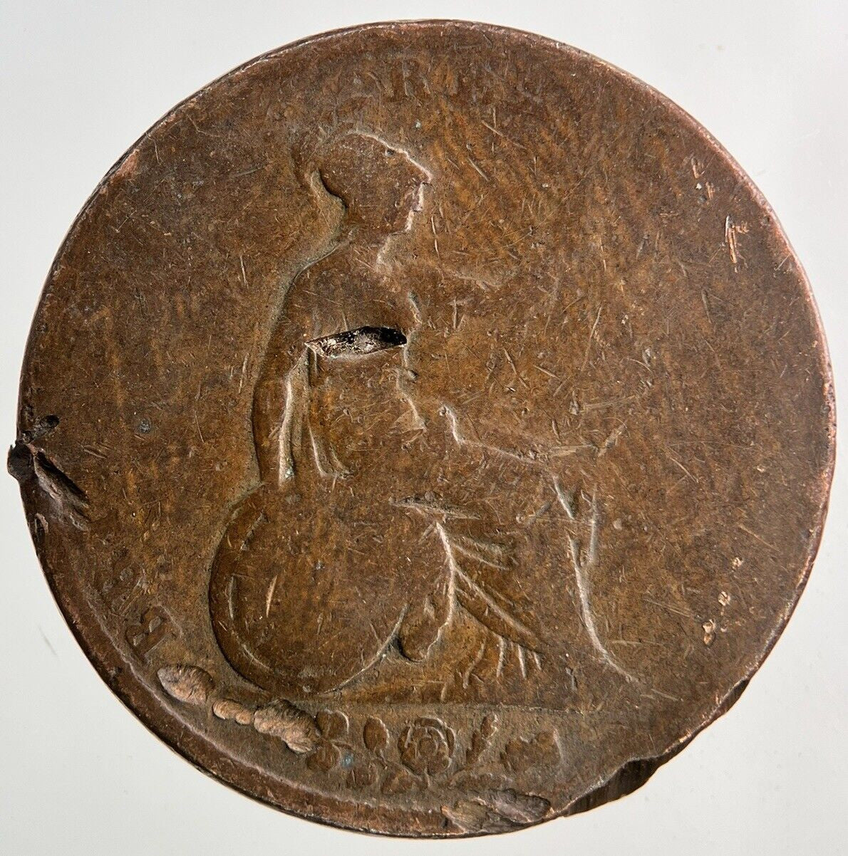 1834 William IV Half - Penny Coin | Fair Grade
