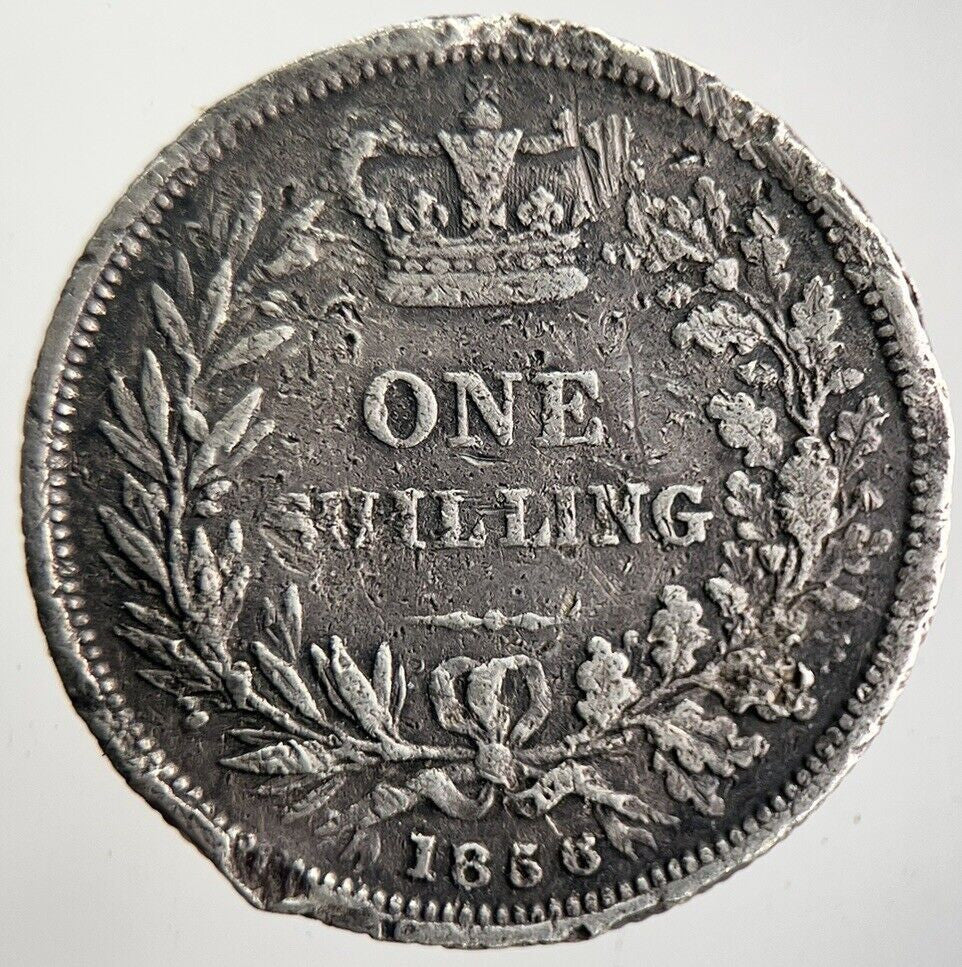 1856 Victoria Shilling Silver Coin | Collectable Grade | a4660