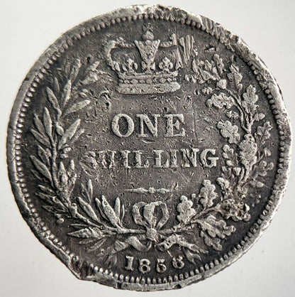1856 Victoria Shilling Silver Coin | Collectable Grade | a4660