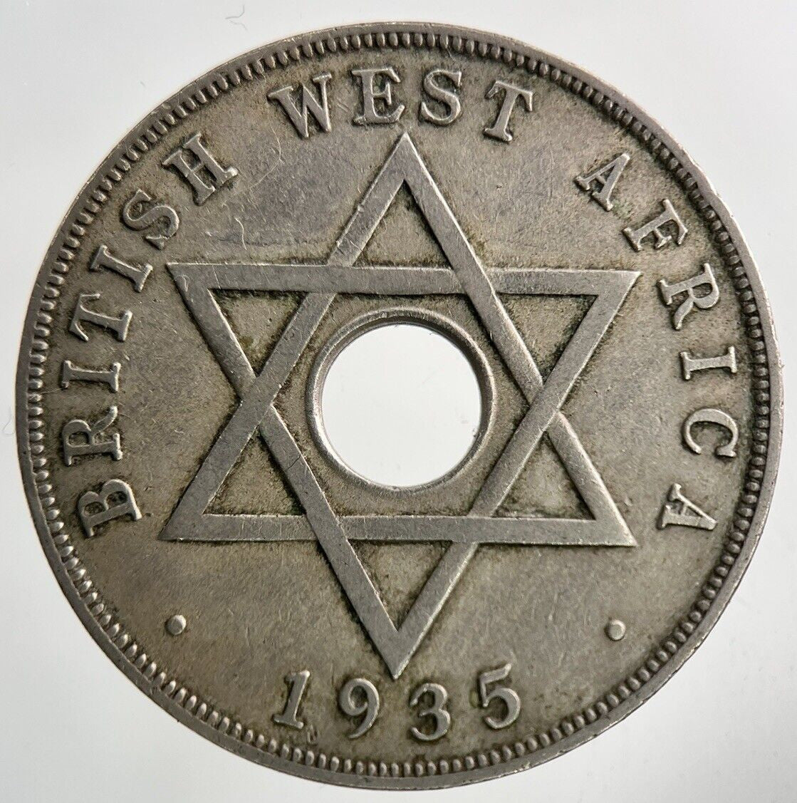 1935 West Africa One Penny Coin | Fine Collectable Grade