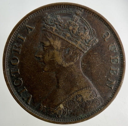 1876 Hong Kong One Cent Coin | Fine Collectable Grade