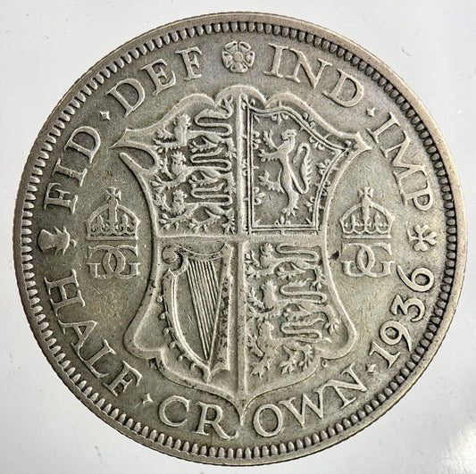 1936 George V Half - Crown Silver Coin | Fine Collectable Grade