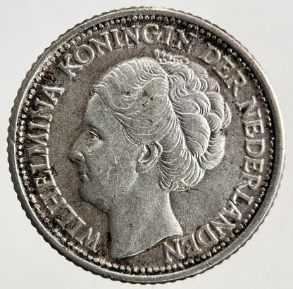 1944 Netherlands 25 Cents Silver Coin | Fine Collectable Grade