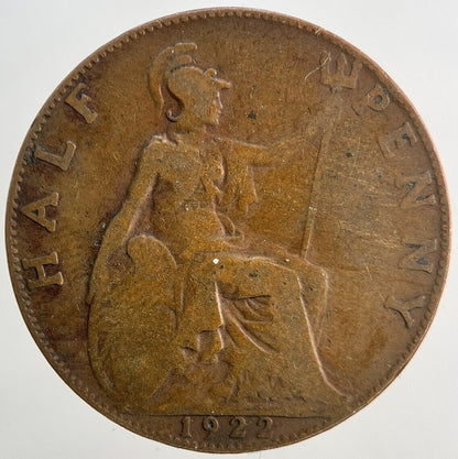 1922 George V Half-Penny Coin | Collectable Grade