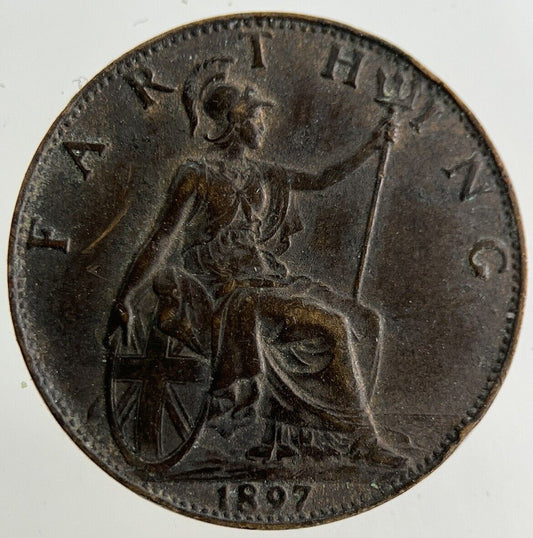 1897 Victoria Farthing Coin | Very High Grade