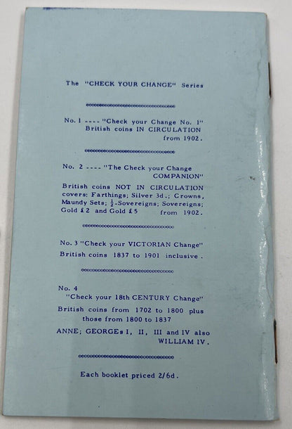 Check Your Change No 1 Vintage Book | a90350