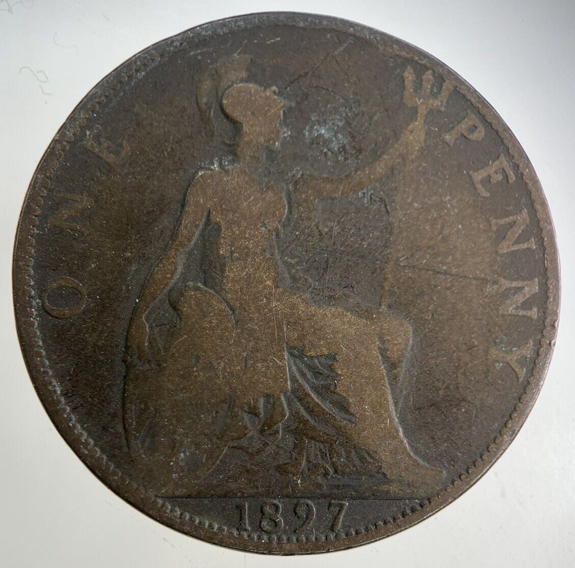 1897 Victoria One Penny Coin | Collectable Grade