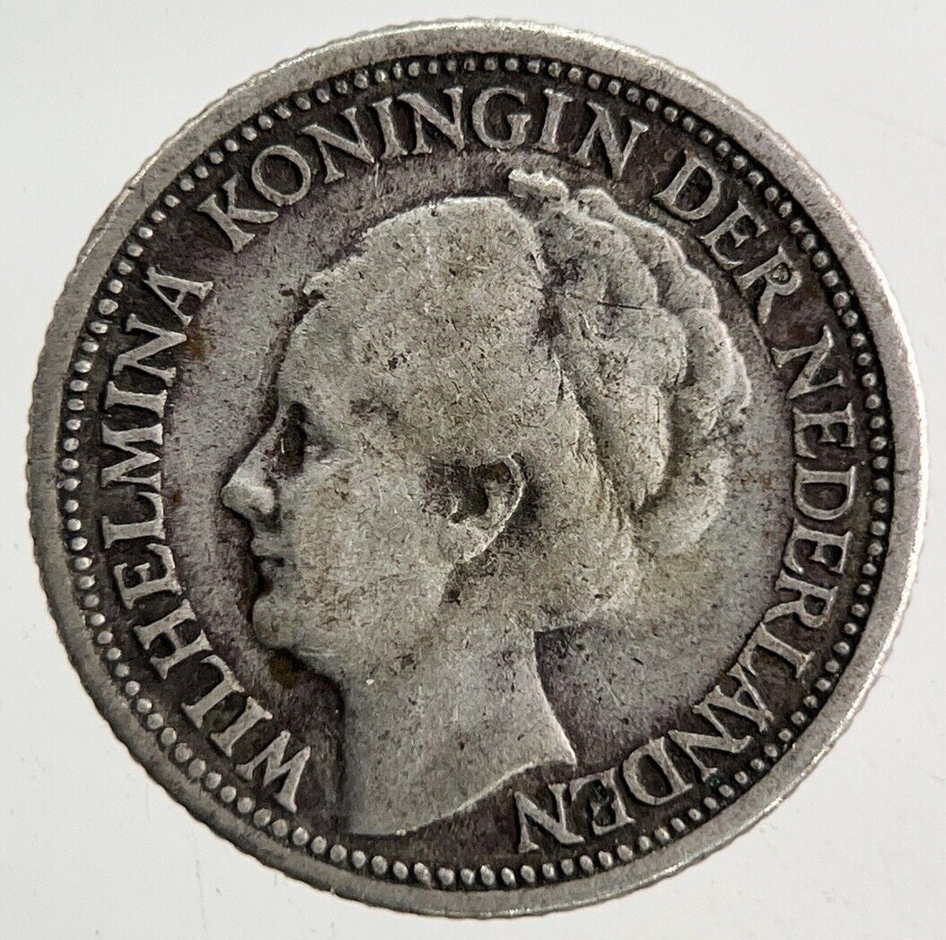 1947 Netherlands 1/10 Gulden Silver Coin | Fine Collectable Grade
