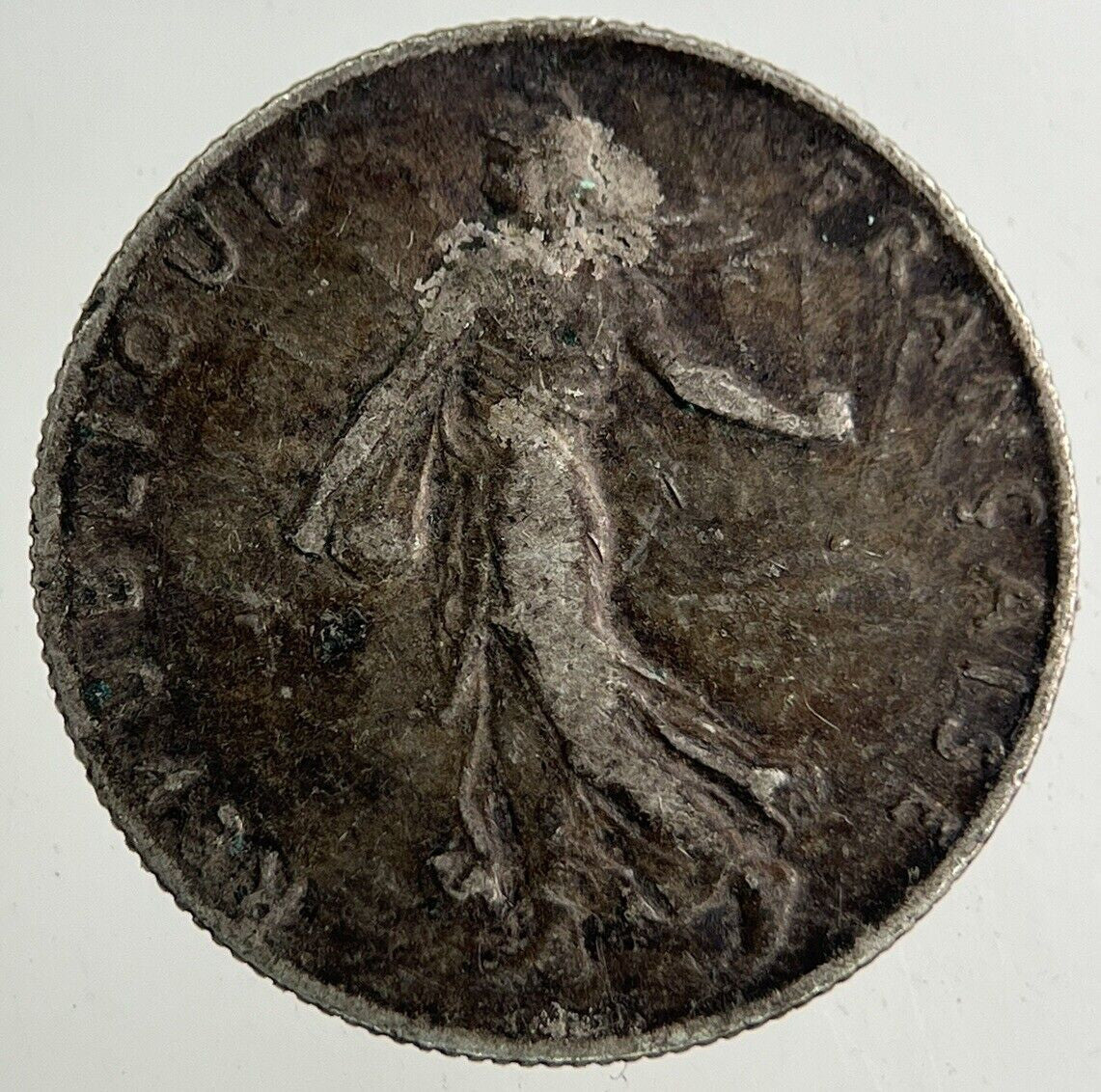 1917 France 50 Centimes Silver Coin | Fine Collectable Grade