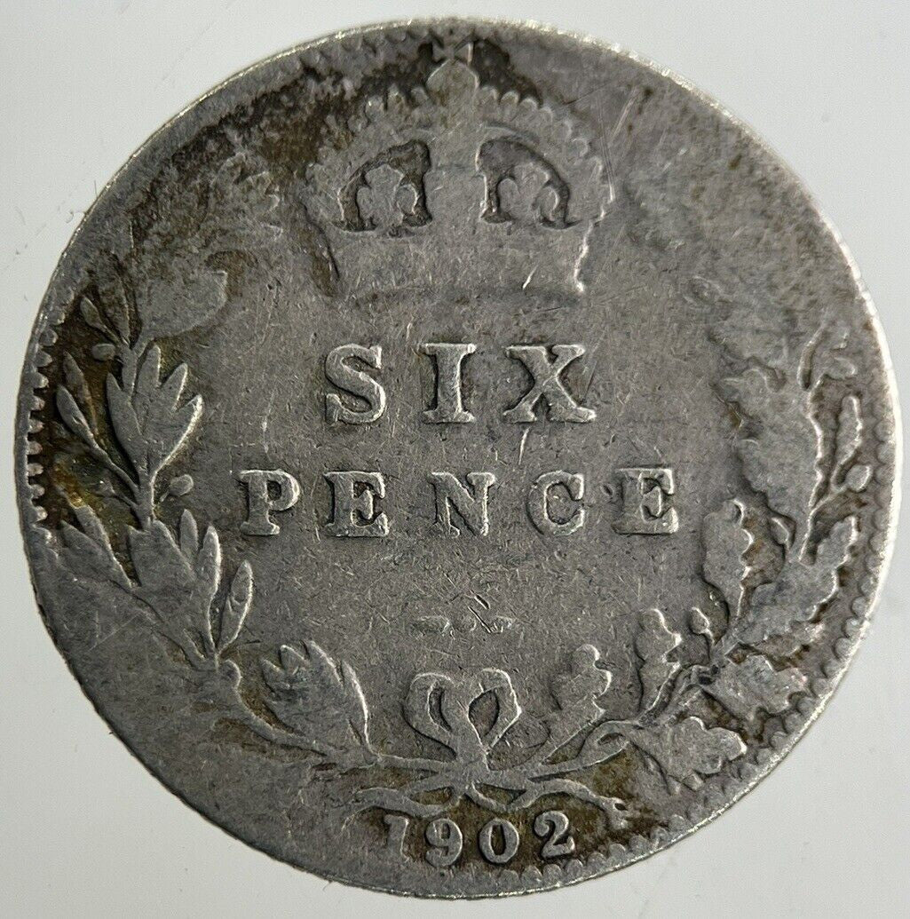 1902 Edward VII Sixpence Silver Coin | Collectable Grade