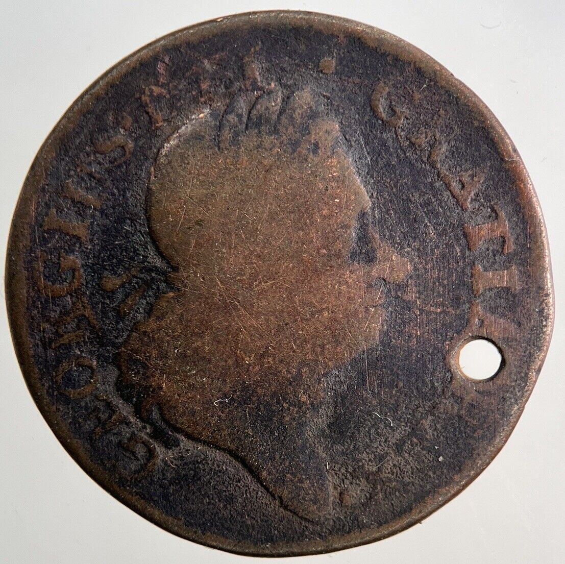 1723 Irish Hibernia Half - Penny Coin | Collectable Grade