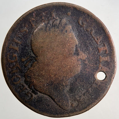 1723 Irish Hibernia Half - Penny Coin | Collectable Grade