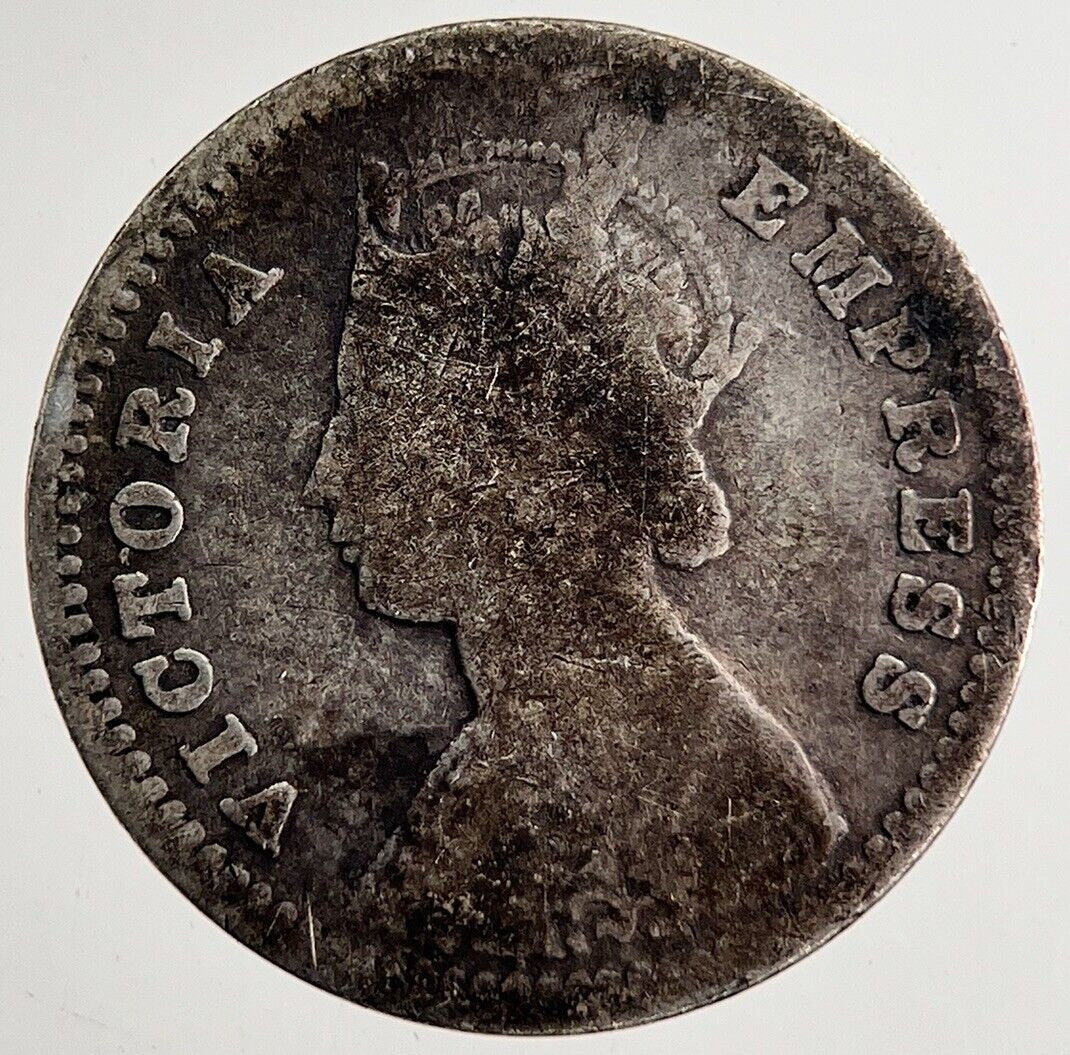 1897 India Two 2 Annas Silver Coin | Collectable Grade | a8205