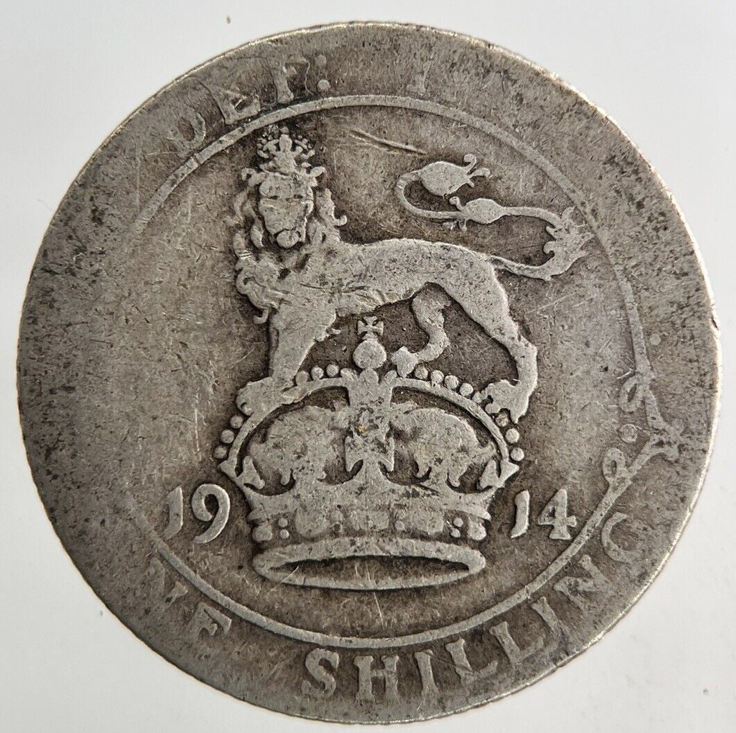 1914 George V One Shilling Silver Coin | Collectable Grade