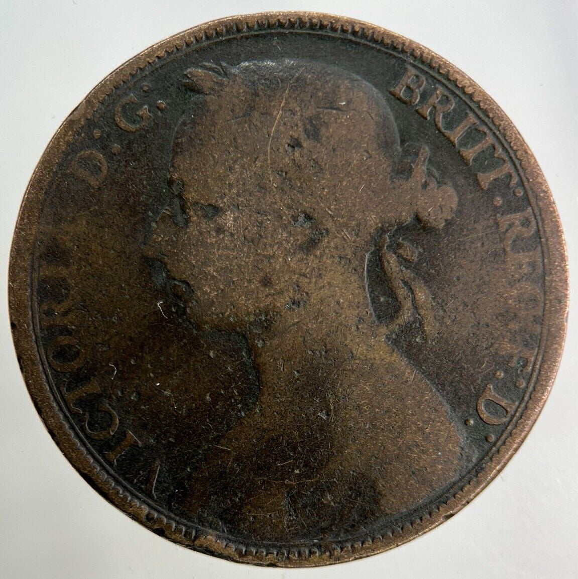 1892 Victoria One Penny Coin | Collectable Grade