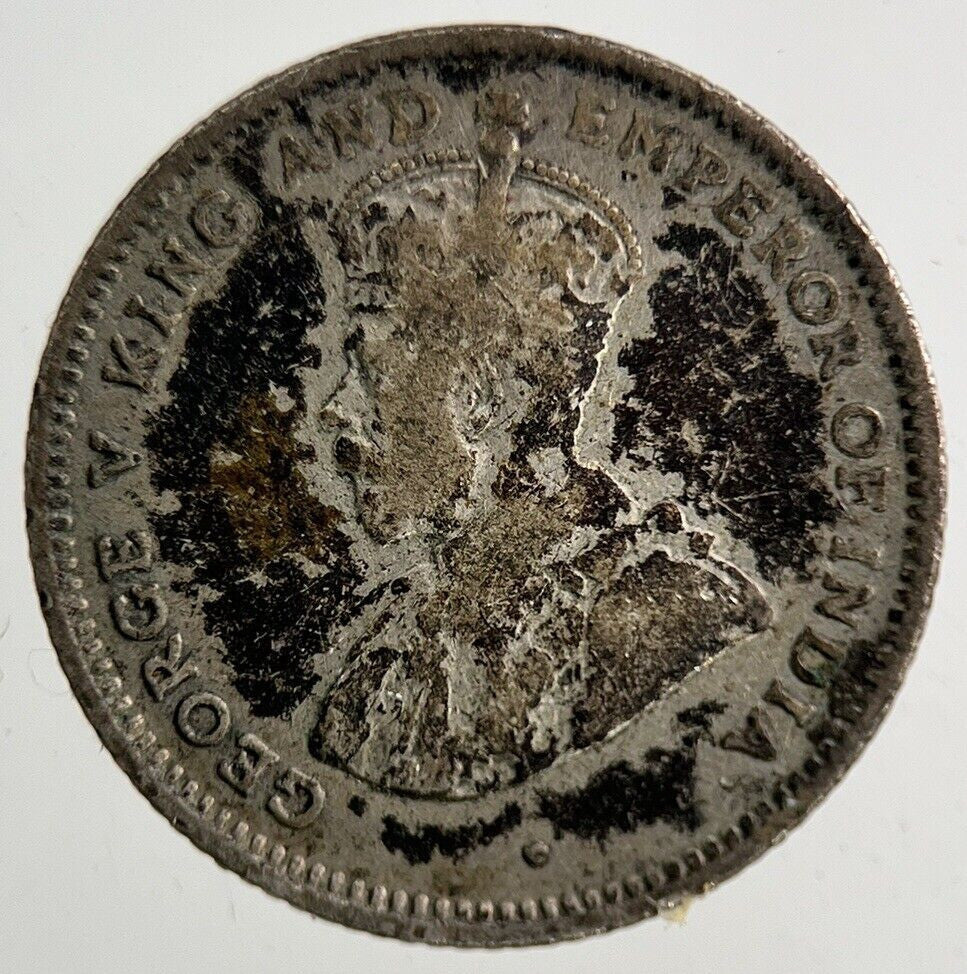 1920 Ceylon 25 Cents Silver Coin | Fine Collectable Grade