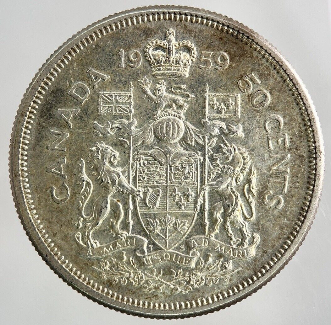 1959 Canada 50 Cents Silver Coin | Very High Grade