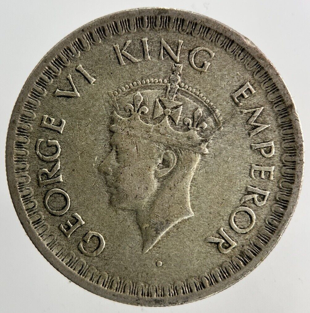 1944 India 1/2 Half Rupee Silver Coin | Very High Grade