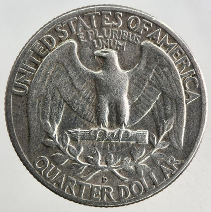 1963 - D US USA Quarter Dollar Silver Coin | Fine Collectable Grade