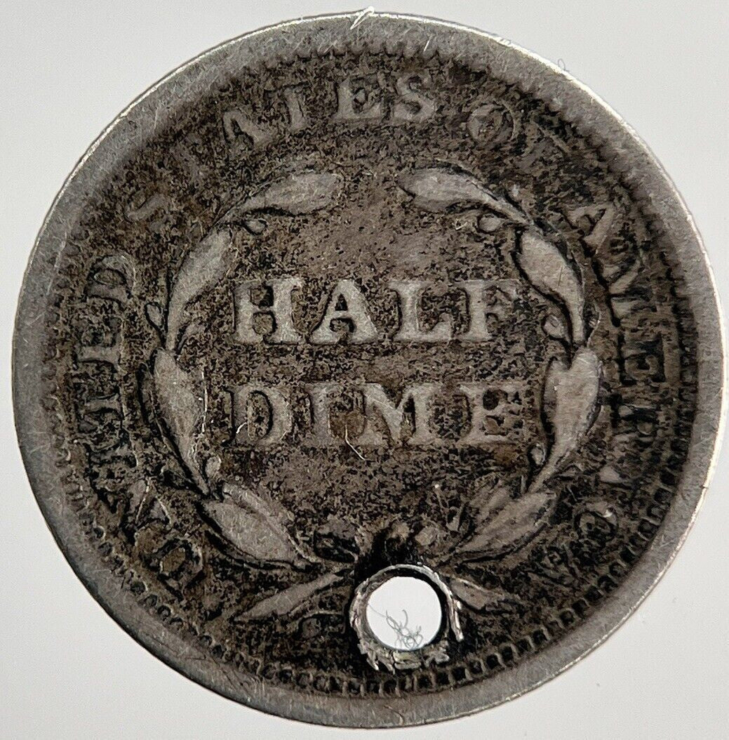 1857 US USA Liberty Seated Half Dime | Silver Coin | Collectable Grade | a6302