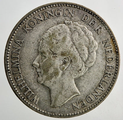 1931 Netherlands 1 Gulden Silver Coin | Fine Collectable Grade