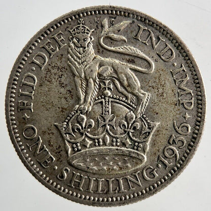1936 George V One Shilling Silver Coin | Fine Collectable Grade