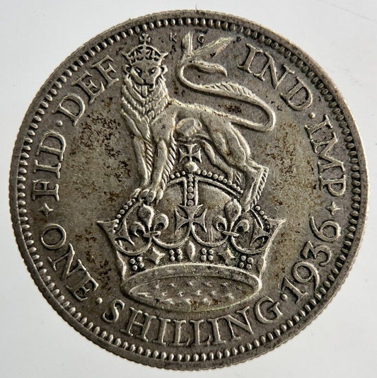 1936 George V One Shilling Silver Coin | Fine Collectable Grade