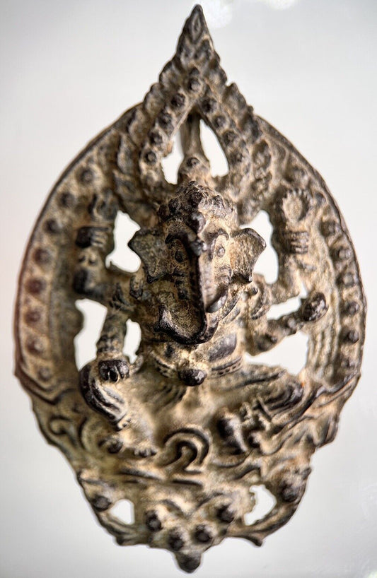 Thailand Old Thailand Thai Buddha Hindu Charm Metal Statue Amulet | Height 6cm