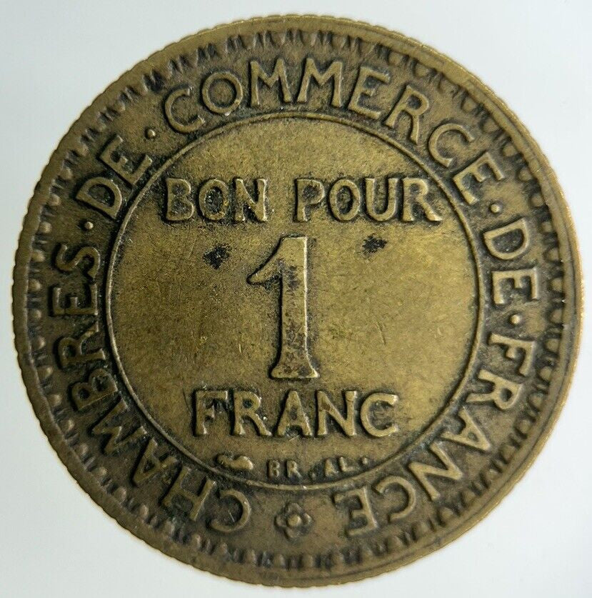 1921 France 1 Franc Coin | Fine Collectable Grade