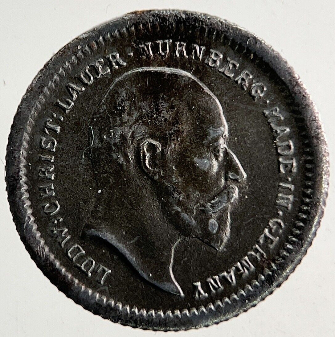 1902 Edward VII Toy Money One Shilling Coin | Fine Collectable Grade