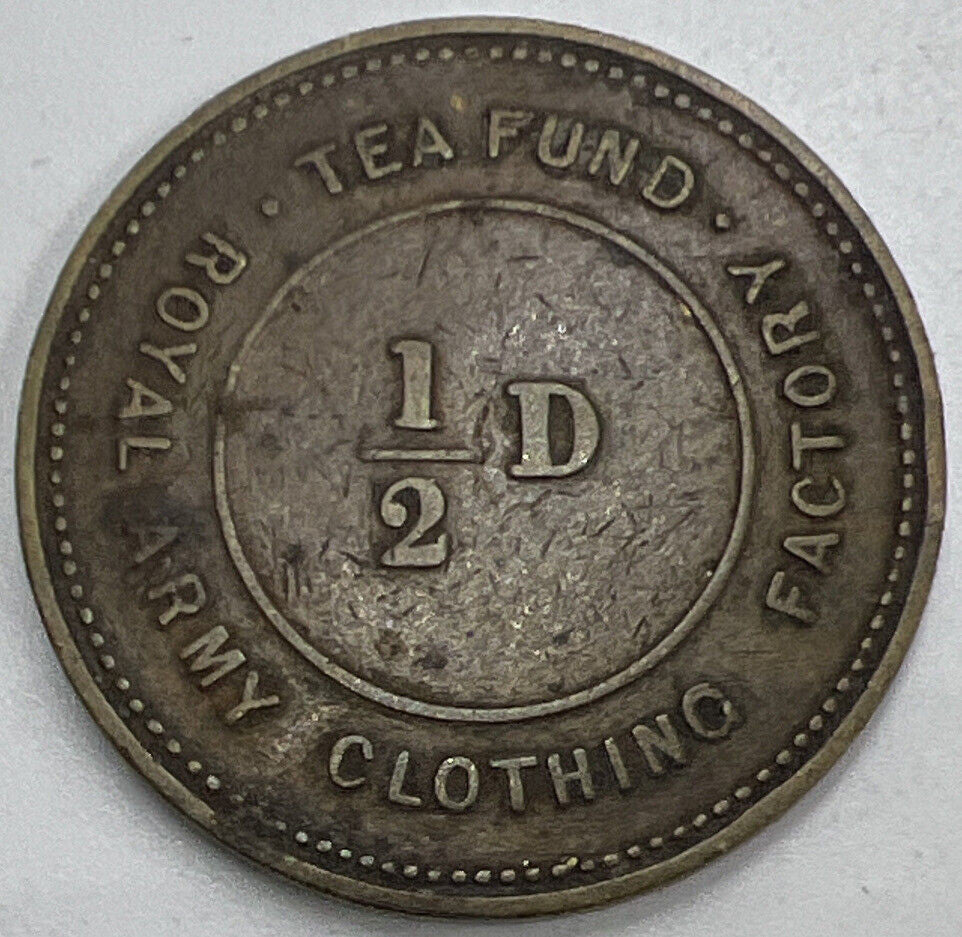 Royal Army 1/2D Clothing Company Tea Fund Token Coin | Collectable Grade | a1051