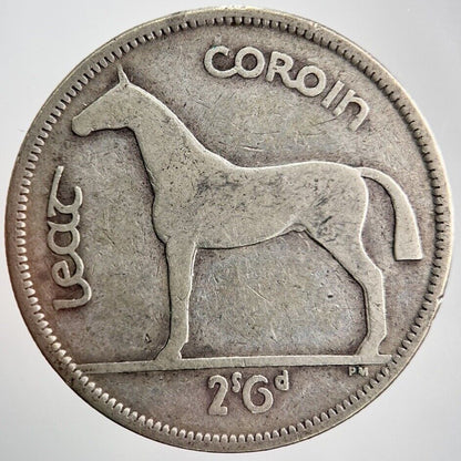 1940 Irish Half - Crown Horse Silver Coin | Collectable Grade | a2302