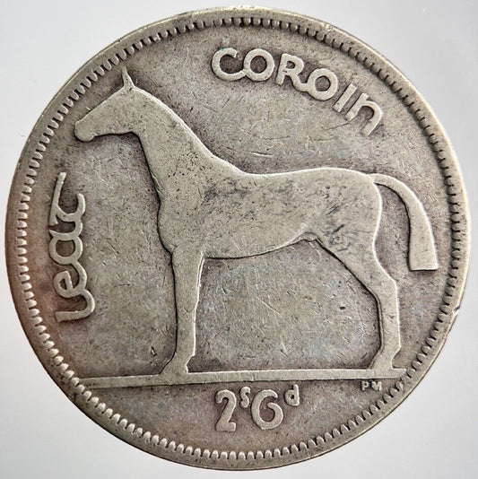 1940 Irish Half - Crown Horse Silver Coin | Collectable Grade | a2302