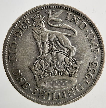 1933 George V Shilling Silver Coin | Collectable Grade