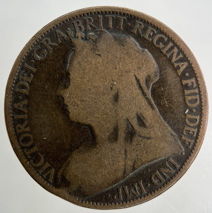 1896 Victoria One Penny Coin | Collectable Grade