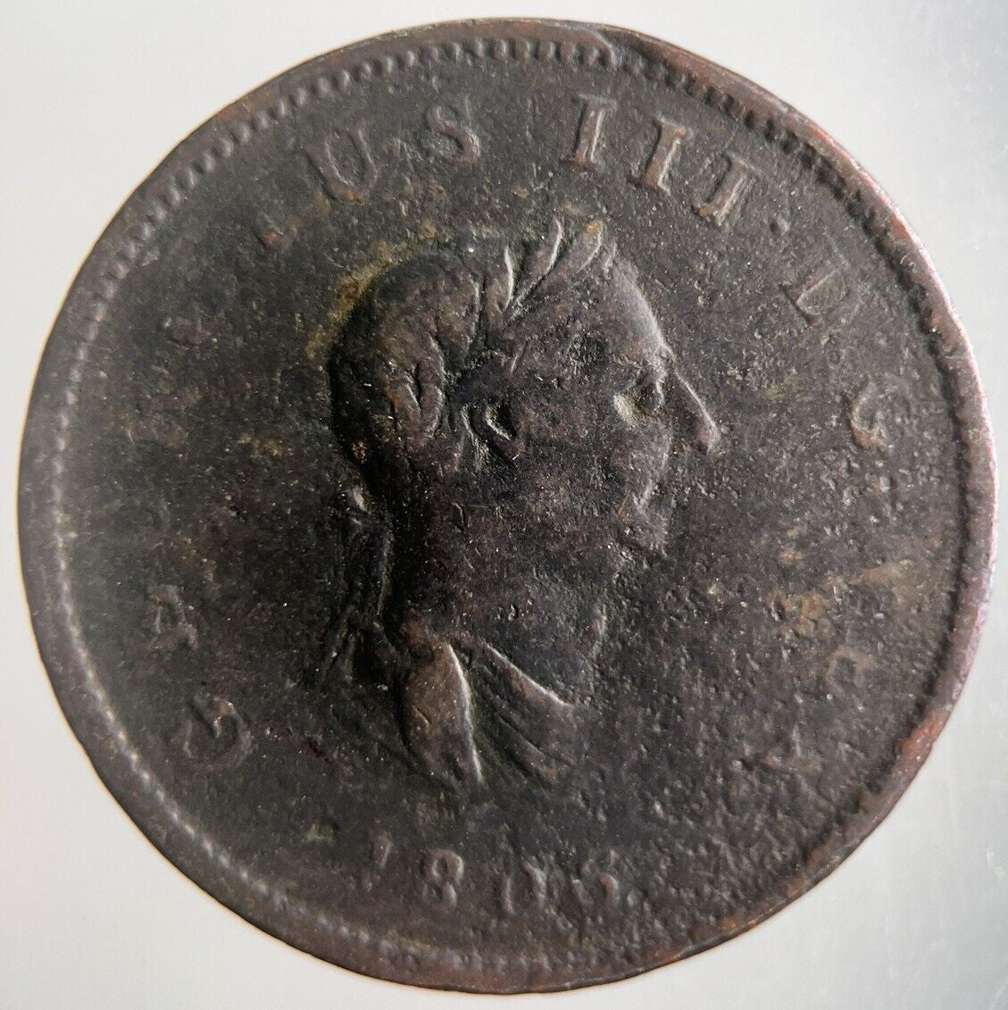 1806 George III 3rd Half - Penny Coin | Collectable Grade | a4388
