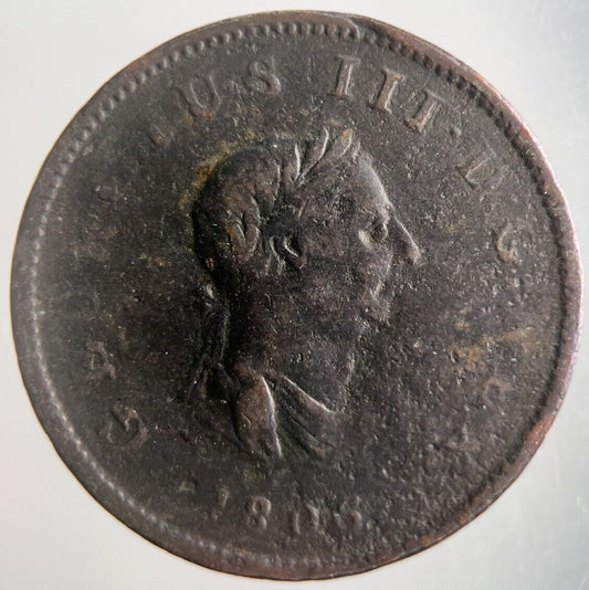 1806 George III 3rd Half - Penny Coin | Collectable Grade | a4388