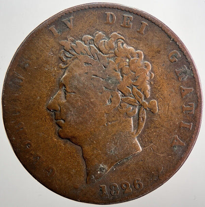1826 George IV Half-Penny Coin | Collectable Grade | a6024