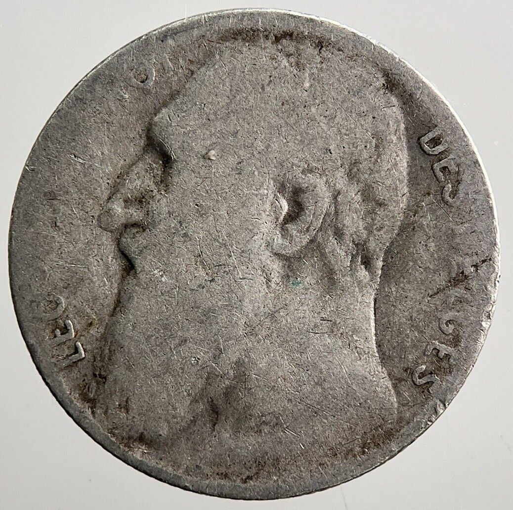 1901 Belgium 10 Cents Silver Coin | Collectable Grade | a3769