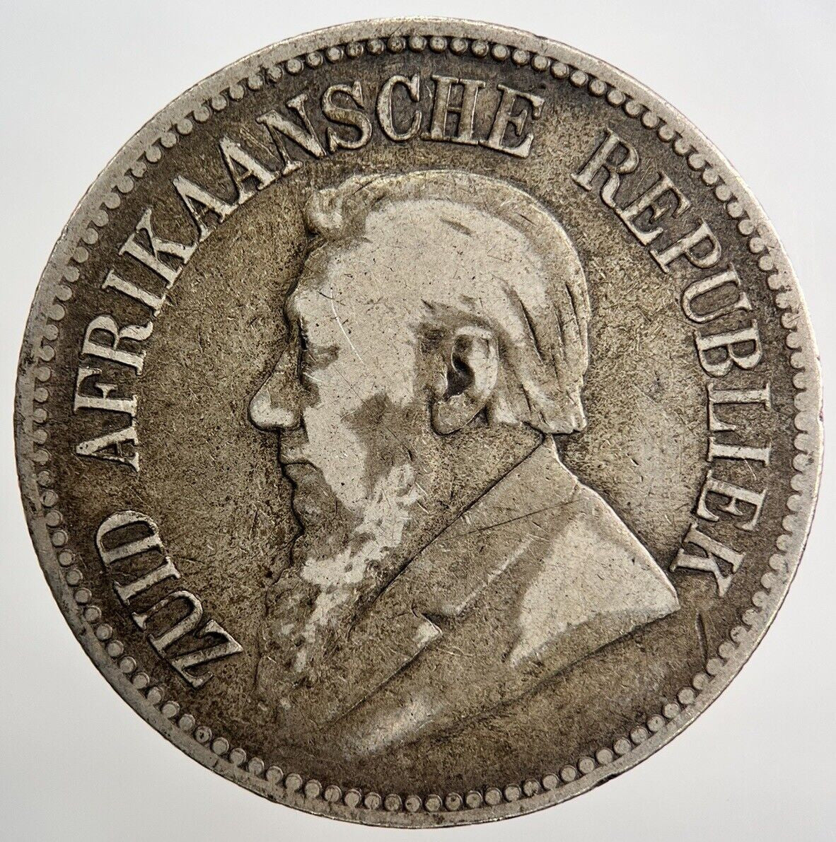 1896 2 - 1/2 Shillings | South Africa Silver Coin | Collectable Grade | a686