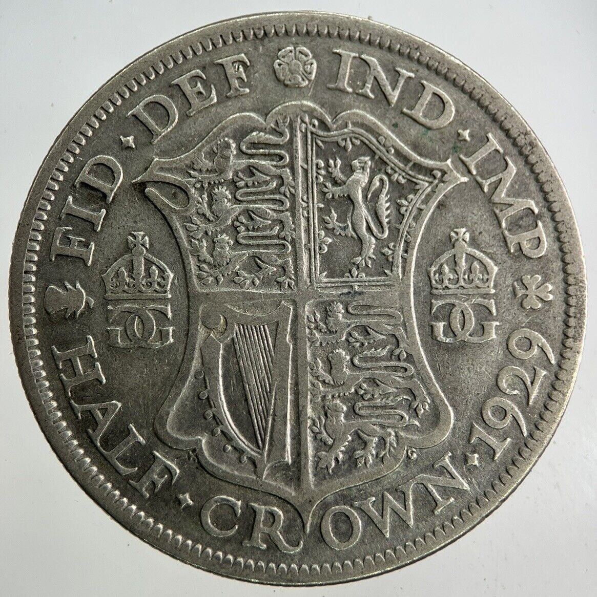 1929 George V Half - Crown Silver Coin | Fine Collectable Grade