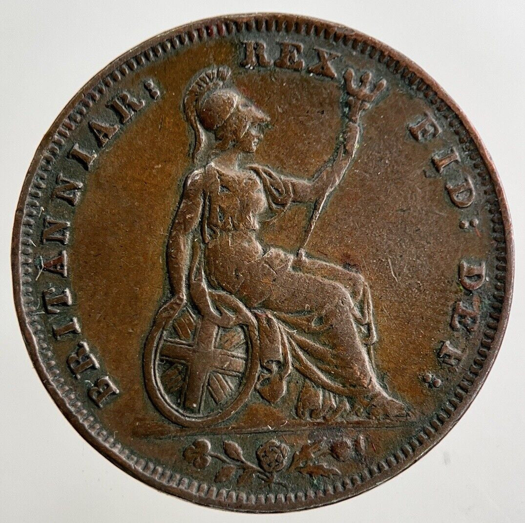 1834 William IV Farthing Coin | Very High Grade