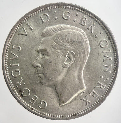 1945 George VI Half - Crown Silver Coin | Very Fine Grade | a6351