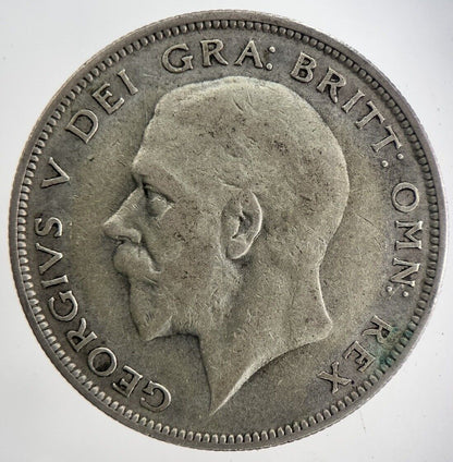 1928 George V Half - Crown Silver Coin | Fine Collectable Grade
