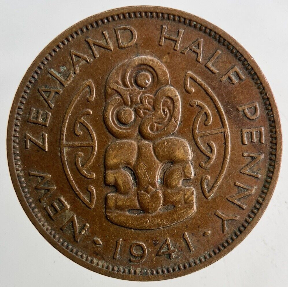 1941 New Zealand Half - Penny Coin | Very High Grade