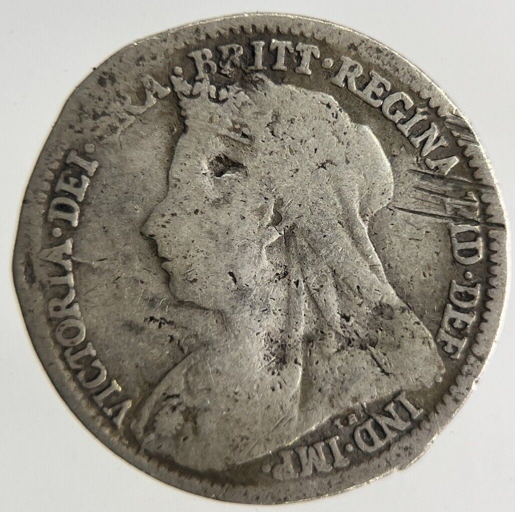 1896 Victoria Threepence Silver Coin | Collectable Grade